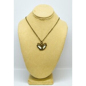 Y2K Vintage Womens SilverTone Butterfly Princess Choker Necklace Dainty Feminine